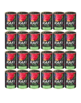 DOLINA NOTECI RAFI Hrana umeda caine, cu vanat 24x400 g