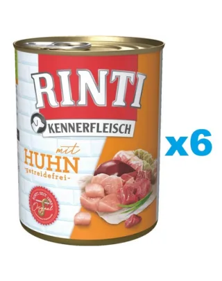 RINTI Kennerfleisch Chicken cu pui 6x400 g hrana umeda caine