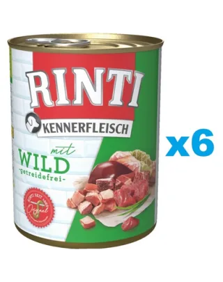 RINTI Kennerfleisch Game cu vanat 6x400 g hrana caine