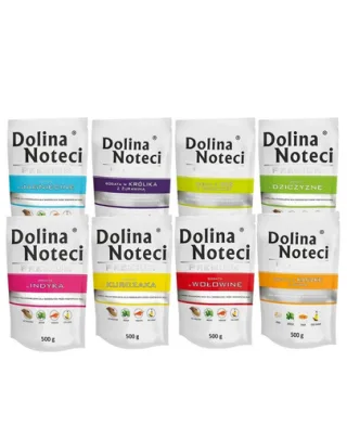 DOLINA NOTECI Premium Mix Set plicuri hrana umeda caini, sortiment fara peste 30x500g