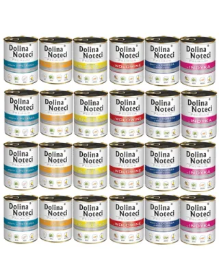 DOLINA NOTECI Premium Set conserve hrana caine, cu sortiment mixt 24x800g