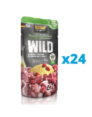 BELCANDO Finest Selection hrana umeda pentru caini, vanat cu mei si merisoare de munte 24x125 g