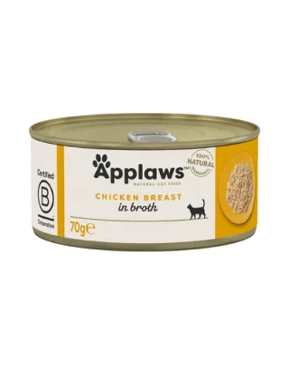 APPLAWS Hrana umeda pentru pisici, piept de pui 70 g