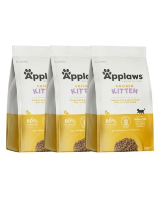 APPLAWS Cat Kitten Chicken 6 kg (3x2 kg) Mancare pisoi, cu pui