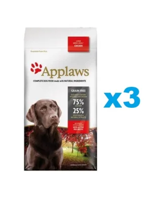 APPLAWS Adult Dog Large Breed Chicken 6 kg (3x2 kg) Hrana uscata caine talie mare, cu pui