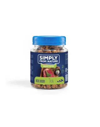 SIMPLY FROM NATURE Smart Bites Snack dresaj caini, din caprioara 130 g