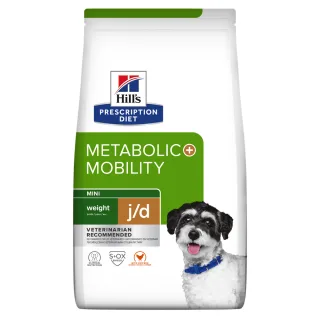 HILL'S Prescription Diet Metabolic + Weight Mini, dietă veterinară câini, hrană uscată, afecțiuni metabolice (obezitate) HILL'S Prescription Diet Metabolic + Mobility Mini, dietă veterinară câini, hrană uscată, metabolism (obezitate si diabet), sistem ar