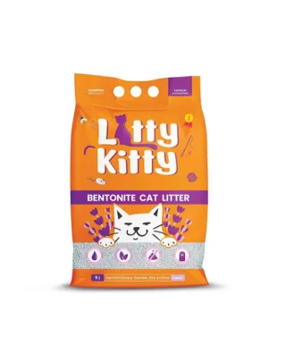 LITTY KITTY Asternut din bentonita pentru pisici, cu lavanda  5 l (4 kg)