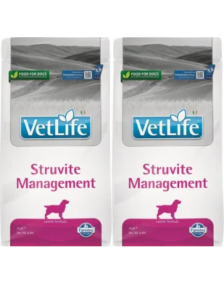 FARMINA Vet Life Dog Struvite Management Canine 2 x 2 kg Hrana caine cu probleme ale tractului urinar inferior