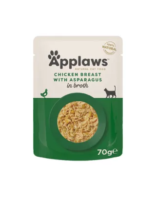 APPLAWS plic pentru pisici 70 g pui și sparanghel