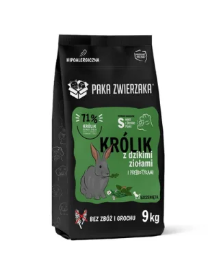 PAKA ZWIERZAKA Seventh Heaven Hrana pentru catei, cu iepure si plante salbatice 9 kg
