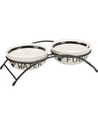 TRIXIE Boluri ceramice pe stand 2.6 l/ dia. 25 cm