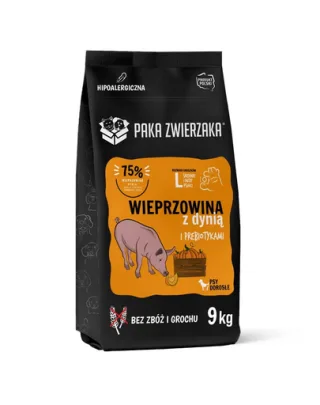 PAKA ZWIERZAKA Seventh Heaven Hrană uscată Carne de porc cu dovleac L 9 kg