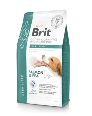 BRIT Veterinary Care Dog Gluten Grain free Sterilised 2 kg hrana pentru caini sterilizati