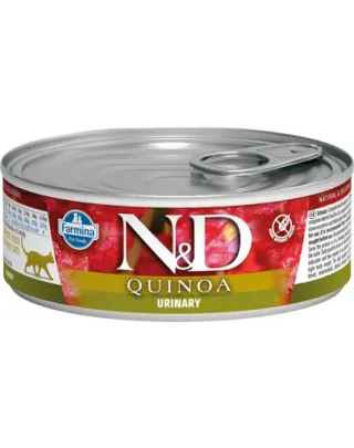 N&amp;D Cat quinoa urinary, pentru pisici cu probleme ale tractului urinar, 80 g