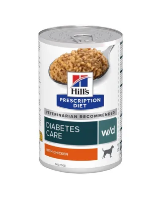 HILL'S Prescription Diet Canine w/d Diabetes Care Hrana umeda caini diabetici, cu pui 370 g
