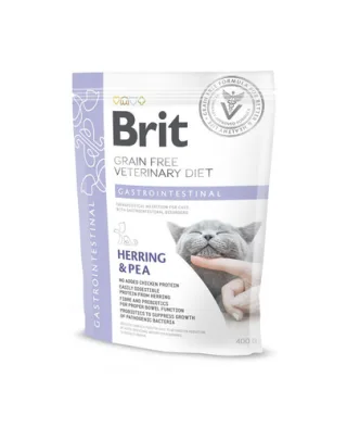 BRIT Veterinary Diets Cat Gastrointestinal 400 g Hrana veterinara pisici adulte cu tulburari gastrointestinale