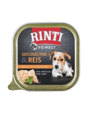 RINTI Feinest Poultry Pure&amp;Rice pasare si orez pentru caini 150 g