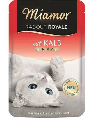 MIAMOR Ragout Royale in Jelly Veal plic cu jeleu pentru pisici 100 g vitel