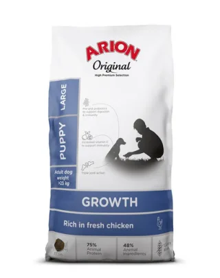 ARION Original Growth Puppy Large Chicken Rice 2 kg hrana catelusi rase mari, cu pui