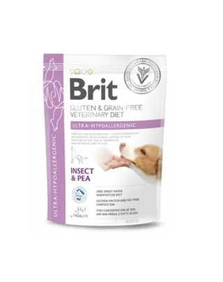 BRIT Veterinary Diets Dog Ultra-Hypoallergenic 400 g Hrana hipoalergenica pentru caini