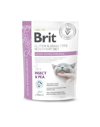 BRIT Veterinary Diet Cat Gluten Grain free Ultra-Hypoallergenic 400 g hrana pisici cu intolerante