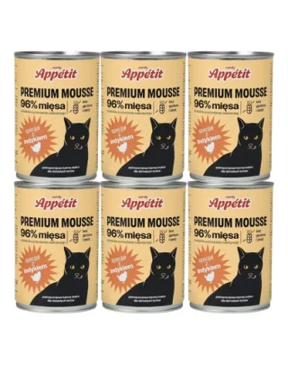 COMFY APPETIT PREMIUM Mousse 6x400 g curcan hrana umeda pentru pisici