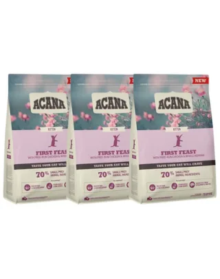 ACANA First Feast Cat 3x340 g sac mancare pisoi