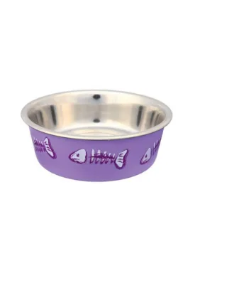 TRIXIE Bol metal cu înveliș din plastic 0.3 L / 12 cm