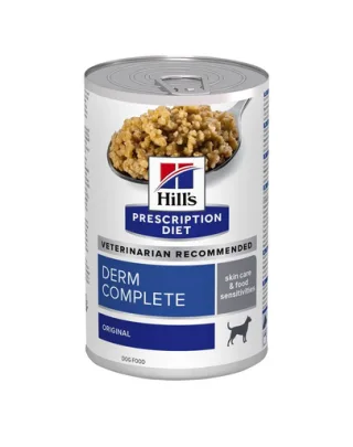 HILL'S Prescription Diet Canine Derm Complete 370 g hrana pentru caini