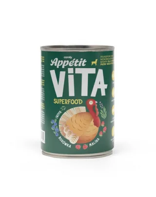 COMFY APPETIT VITA Superfood curcan 400g hrana monoproteica pentru caini