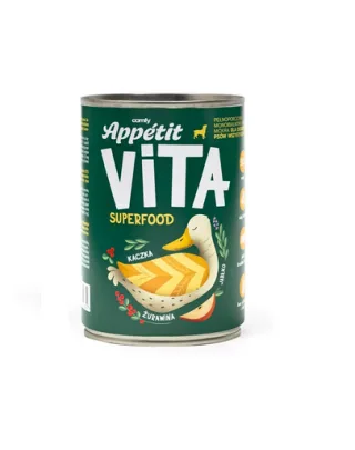 COMFY APPETIT VITA Superfood aliment monoproteic caini 400g cu rata