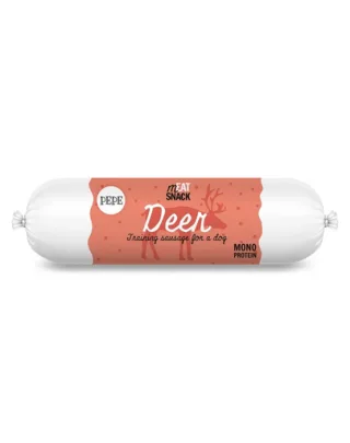 PAKA ZWIERZAKA PEPE Meat Snack carnat de cerb pentru caini 200g