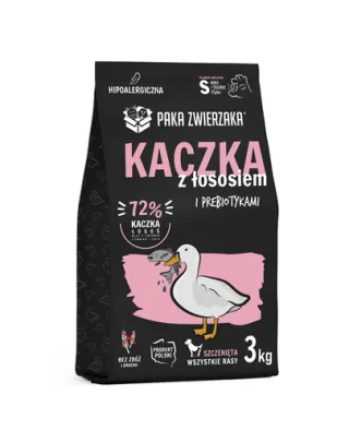 PAKA ZWIERZAKA Seventh Heaven Hrana uscata cu rata si somon pentru catelusi S 3kg
