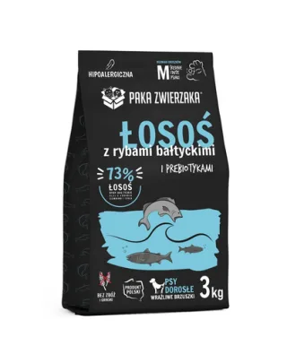 PAKA ZWIERZAKA Seventh Heaven Hrana uscata pentru caini, cu somon si peste baltic M 3kg