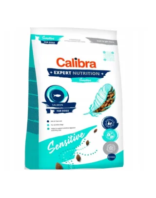 CALIBRA Dog Expert Nutrition Sensitive Hrana uscata pentru caini adulti cu tract digestiv sensibil, cu somon 12 kg