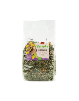 VITAPOL Vita Herbal Duo Snack hrana complementara pentru iepuri 500 g fan cu  plante