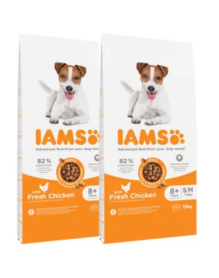 IAMS ProActive Health Mature &amp; Senior All breeds Chicken Hrana uscata pentru caini senior, cu pui 24 kg (2 x 12 kg)