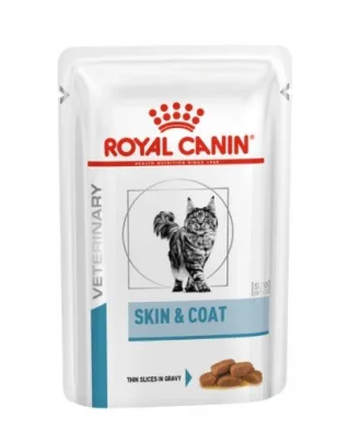 ROYAL CANIN Cat Skin &amp; Coat  24 x 85 g hrană umedă pentru pisici adulte cu piele sensibilă