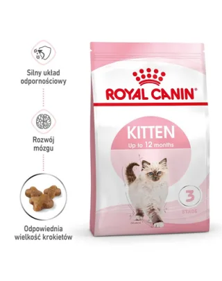 ROYAL CANIN Kitten 3 x 400 g hrană uscată pentru pisoi de la vârsta de 4 la 12 luni