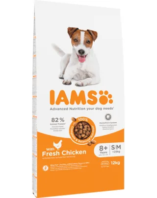IAMS ProActive Health Mature &amp; Senior All breeds Chicken Hrana uscata pentru caini senior, cu pui 12 kg