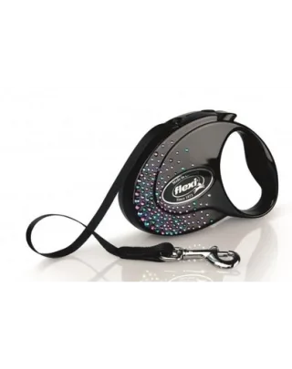 FLEXI Glam Splash Mystic S Lesa caine cu banda 3m negru decorat cristale Swarovski