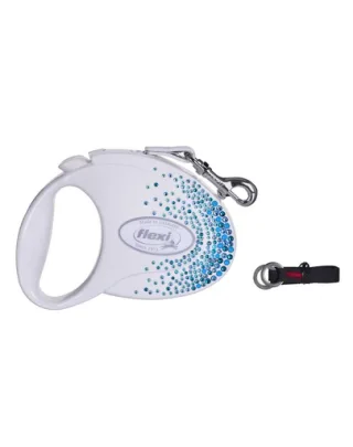 FLEXI Glam Splash Ocean S Lesa pentru caini 3m alb