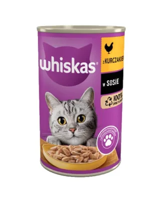 WHISKAS Conserva cu pui in sos pentru pisica 400 g