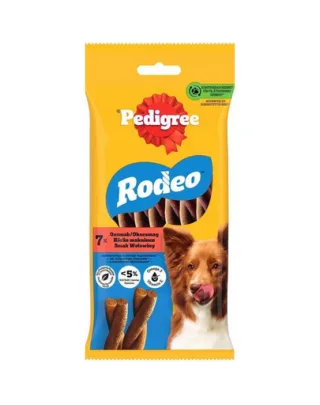 PEDIGREE Rodeo snack pentru caine, cu vita 122 g