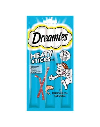 DREAMIES Recompense pentru pisici adulte cu somon delicios 30 g