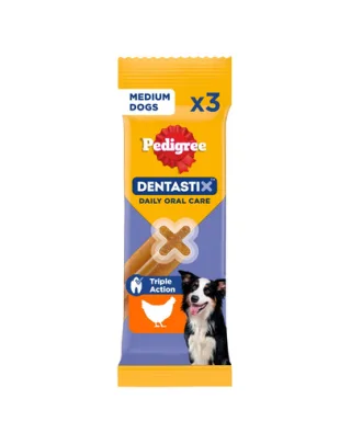 PEDIGREE DentaStix tratament dentar caini rase medii 3 buc - 77g