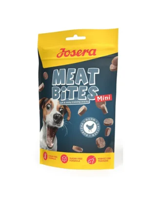 JOSERA Meat Bites Mini Chicken recompensa caine rasa mica 70g cu pui