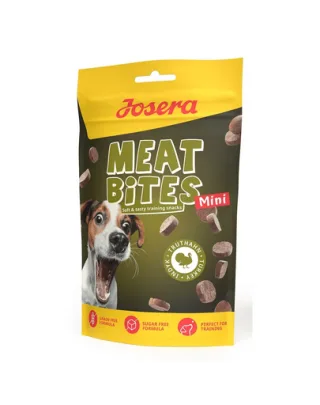 JOSERA Meat Bites Mini Turkey snack caini rasa mica 70g curcan