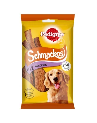 PEDIGREE Schmackos 12 buc. recompense pentru caini, cu vita 86 g
